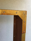 Kaminholzregal Brennholzregal Kaminholzunterstand 1,5 x 1,0 m - Edelrost Cortenstahl